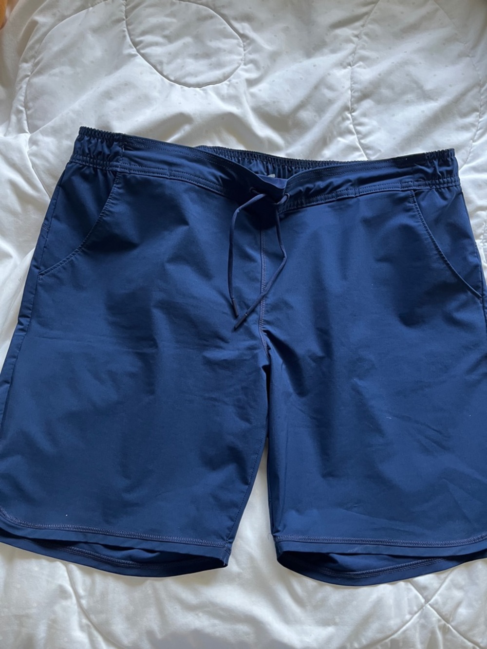 Lands' End Sport Deep Navy Elastic Waist Swim Shorts 16P
